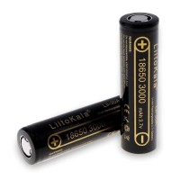 Акумулятор 18650 3000mAh Li-Ion, (2850-3250mah), 3.7V (2.75-4.2V), Blac Liitokala (Lii-30A)