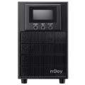 nJoy ИБП NJOY Aten Pro 2000 (PWUP-OL200AP-AZ01B), Online, 3 x Schuko, USB, LCD, металл