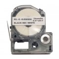 UKRMARK Стрічка для принтера етикеток UKRMARK RL-E-K4WBN-BK/WT, аналог LK4WBN. 12 мм х 9 м (900273)