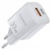 Choetech Зарядний пристрій Choetech GaN USB-A/USB-C 33W QC3.0/PD/PPS (PD5006-EU-WH)