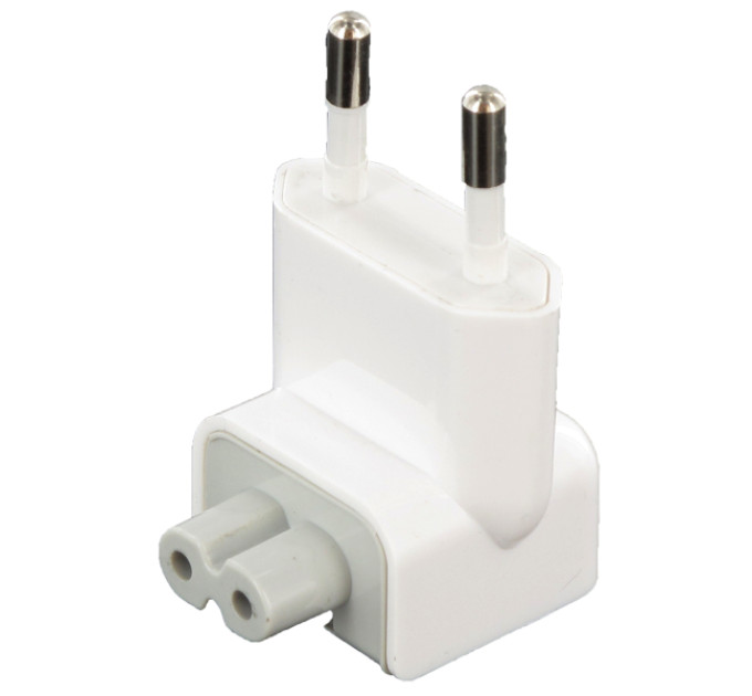 Noname Перехідник IEC C7 - EU для блоків живлення Apple White (2000985553445)