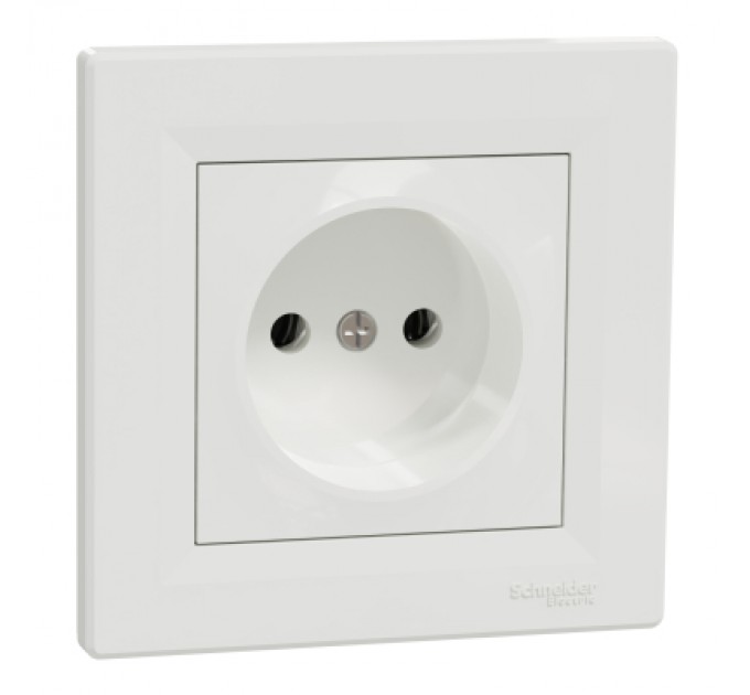 Schneider Electric Розетка Schneider Electric ASFORA без заземлення біла (EPH3000121)