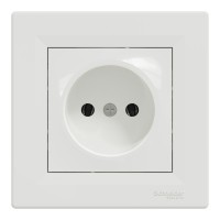 Розетка Schneider Electric ASFORA без заземлення біла (EPH3000121)