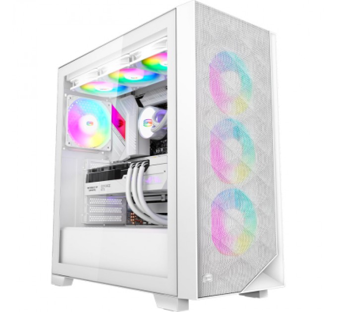 PcCooler Корпус PcCooler C3D510 WH ARGB