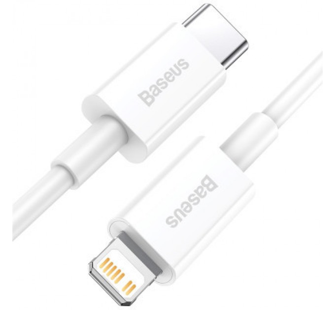 Baseus Дата кабель USB-C to Lightning 1.0m 20W Superior Series White Baseus (CATLYS-A02)