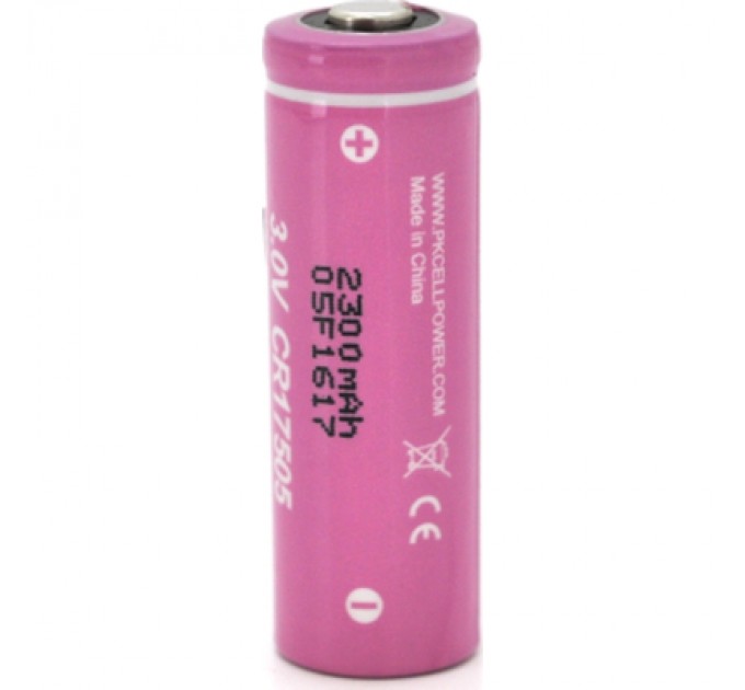 PkCell Батарейка CR17505 (size A), 3.0V 2300mah, Lithium, OEM PkCell (CR17505)