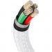 Baseus Дата кабель USB 2.0 AM to Lightning 2.0m Cafule Series Metal 2.4A White Baseus (CALJK-B02)