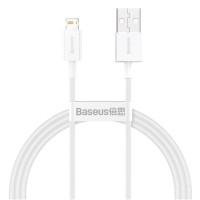 Дата кабель USB 2.0 AM to Lightning 1.5m Superior Fast Charging 2.4A white Baseus (CALYS-B02)