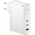 Baseus Зарядний пристрій Baseus GaN5 Pro Fast Charger 2C+U 140W + Cable 1.0m Type-C 240W white (CCGP100202)