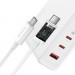 Baseus Зарядний пристрій Baseus GaN5 Pro Fast Charger 2C+U 140W + Cable 1.0m Type-C 240W white (CCGP100202)