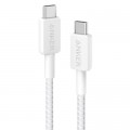 Anker Дата кабель USB-C to USB-C 0.9m nylon 322 white Anker (A81F5H21/A81F5G21)