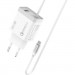 Promate Зарядний пристрій Promate icharge-pdqc3 Lightning PD20W + USB-A QC3.0 White (icharge-pdqc3.white)