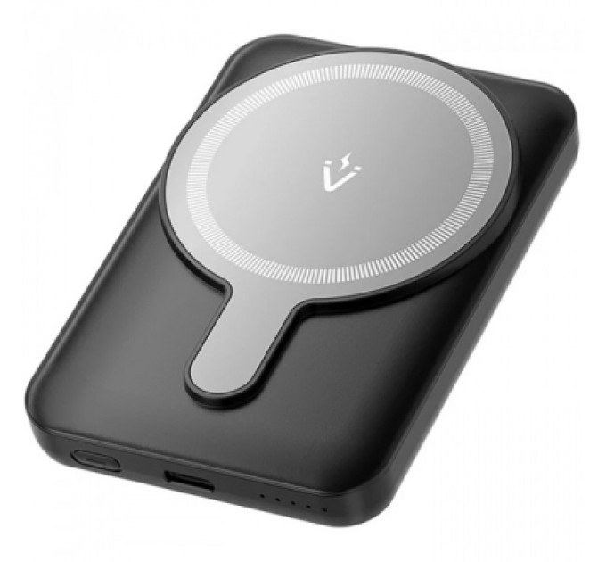 Vention Батарея універсальна Vention Magnetic Wireless 5000mAh 20W 3A, PD, USB-C, Light Indicator, Black (FHSB0)