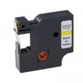UKRMARK Стрічка для принтера етикеток UKRMARK RL-D-45018P-BK/YE, аналог DYMO S0720580, 12мм х 7м. (900299)