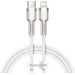 Baseus Кабель Baseus Cafule Metal USB-C-Lightning, 1м White (6953156202078)