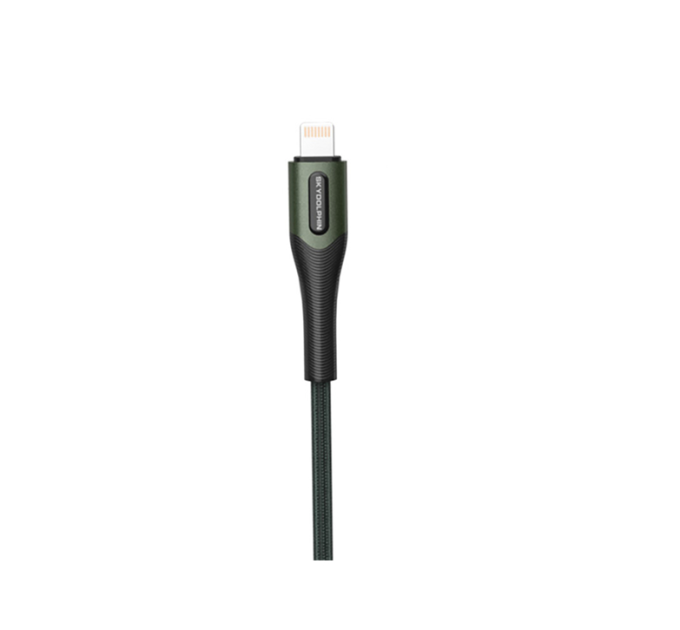 SkyDolphin Кабель SkyDolphin S01L USB - Lightning (M/M), 1 м, Dark Green (USB-000580)
