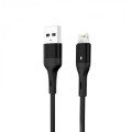 SkyDolphin Кабель SkyDolphin S06L LED Smart Power USB - Lightning (M/M), 1 м, Black (USB-000554)