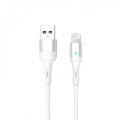 SkyDolphin Кабель SkyDolphin S06L LED Smart Power USB - Lightning (M/M), 1 м, White (USB-000555)