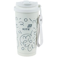 Термокружка Kite 550 мл, біла (K25-1226-3)