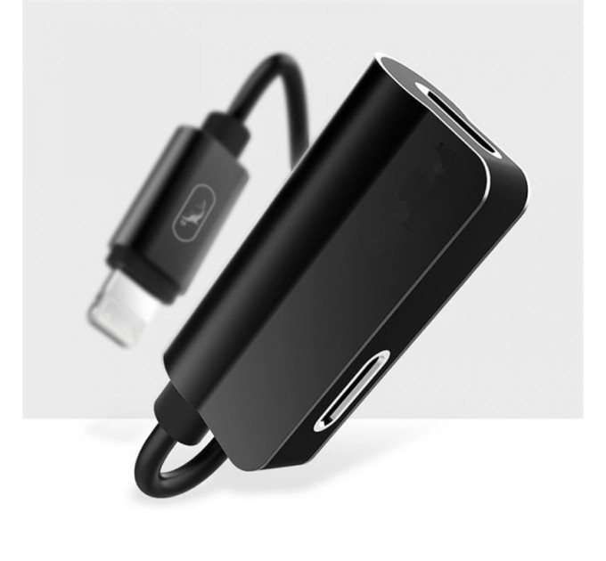 SkyDolphin Перехідник SkyDolphin AU01 Lightning - 2хLightning (M/F), Black (ADPT-00026)