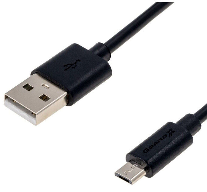 Grand-X Кабель Grand-X USB - micro USB (M/M), Cu, 2.5 м, Black (PM025B)