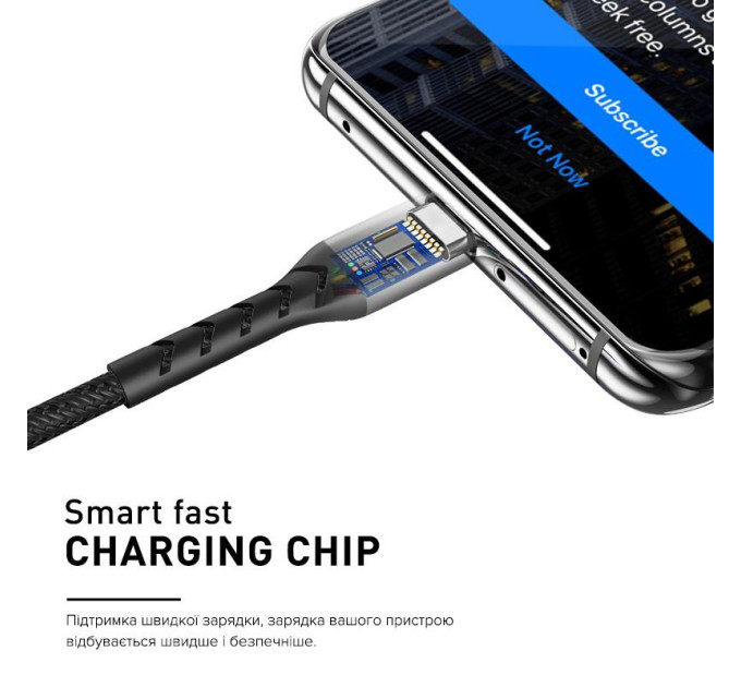 Luxe Cube Кабель Luxe Cube Kevlar USB - micro USB (M/M), 1.2 м, білий (8886668686266)