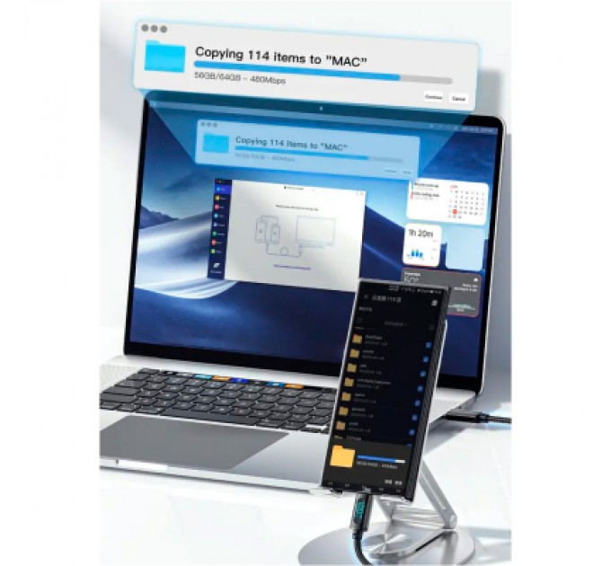 Essager Дата кабель USB 2.0 AM to USB-C 1.0m 7A LED black Essager (EXCT-XY01-P)