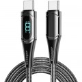 Essager Дата кабель USB-C to USB-C 2.0m 100W Digital Display black Essager (ES-XCTT1-YDA01)