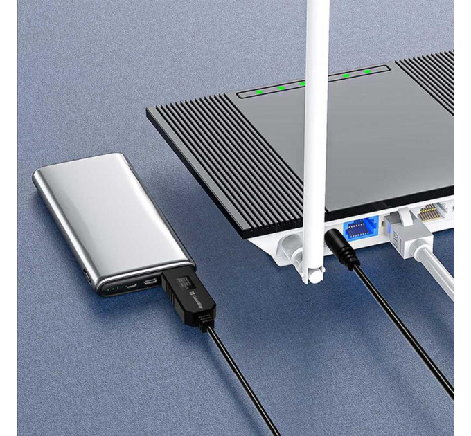 ColorWay Кабель ColorWay для роутера 12V (USB-DC 5.5х2.5mm) 1 м, Black (CW-CBUD067-BK)