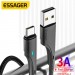 Essager Дата кабель USB 2.0 AM to USB-C 0.25m black Essager (EXCT-LSB01)
