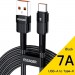 Essager Дата кабель USB 2.0 AM to USB-C 3.0m 7A black Essager (EXCT-XCC01)