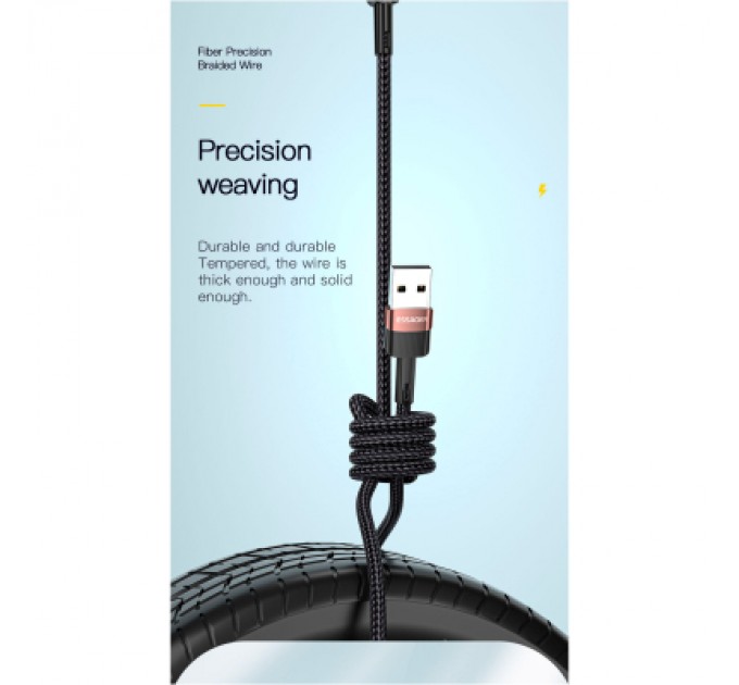 Essager Дата кабель USB 2.0 AM to USB-C 3.0m 7A black Essager (EXCT-XCC01)