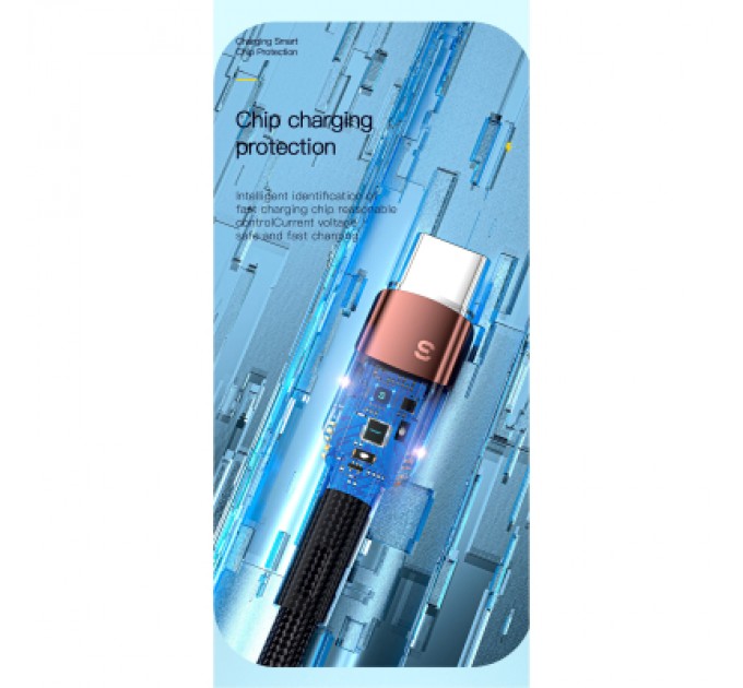 Essager Дата кабель USB 2.0 AM to USB-C 3.0m 7A black Essager (EXCT-XCC01)