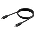 Edimax Кабель Edimax UC4 V2 USB Type-C - USB Type-C (M/M), Thunderbolt 3, 240 W, 20 V, 5 A Max, 1 м, Black (UC4-010TB)