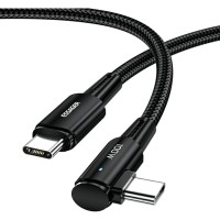 Дата кабель USB-C to USB-C 2.0m 100W 90° corner black Essager (EXCTT1-CGWTA01)