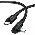 Essager Дата кабель USB-C to USB-C 3.0m 100W 90° corner black Essager (EXCTT1-CGWTC01)