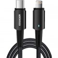 Essager Дата кабель USB-C to Lightning 2.0m 20W black Essager (EXCTL-CGA01)