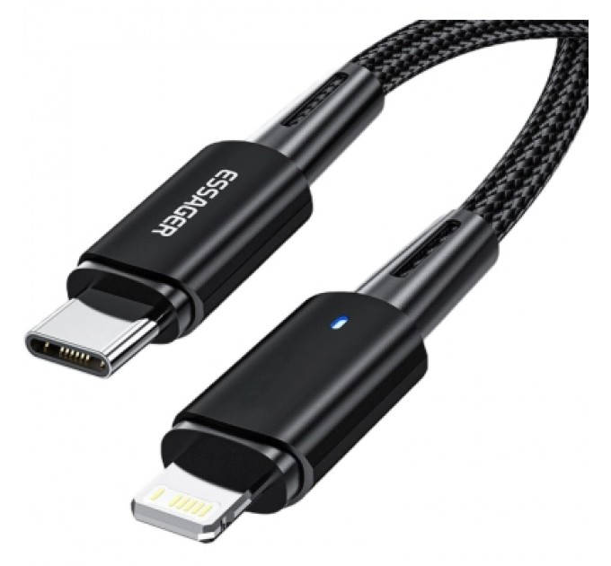 Essager Дата кабель USB-C to Lightning 2.0m 20W black Essager (EXCTL-CGA01)