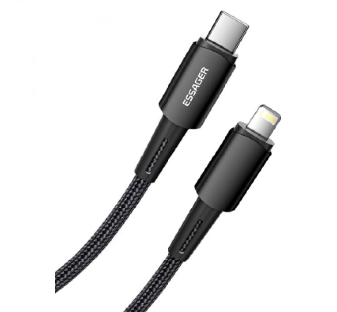 Essager Дата кабель USB-C to Lightning 2.0m 20W black Essager (EXCTL-CGA01)
