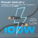 Promate Кабель Promate USB Type-C - USB Type-C (M/M), 5 A, 100 W, 2 м, Lucidline-CC200 Black (lucidline-cc200.black)