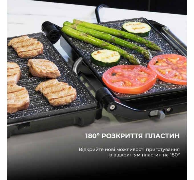 Cecotec Гриль Cecotec Rock`nGrill 750 Full Open CCTC-03011 (8435484030113)