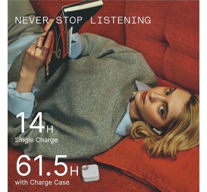 CMF Bluetooth-гарнітура CMF by Nothing Buds 2 Plus B184 Light Grey (A10600105)