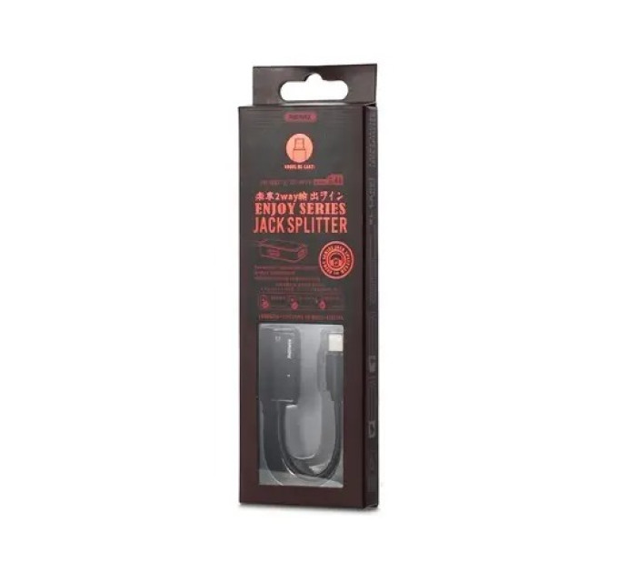 Remax Адаптер Remax RL-LA02i Enjoy 2in1 Lightning-2 Lightning, 12см, Black (6954851297994)