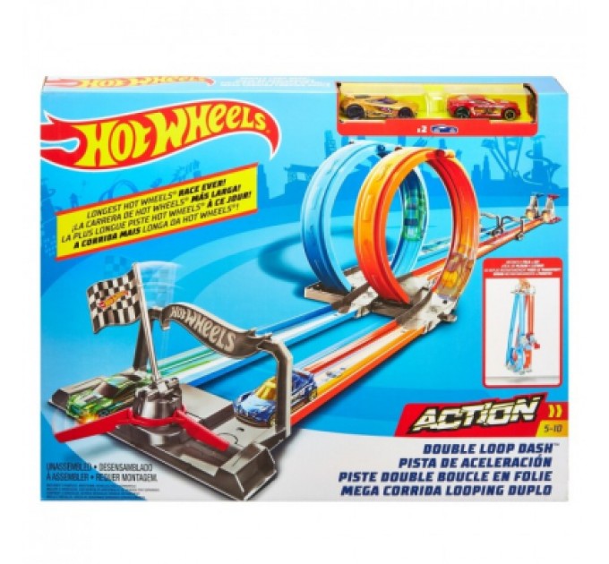 Hot Wheels Автотрек Hot Wheels Портативний "Подвійна петля" (GFH85)