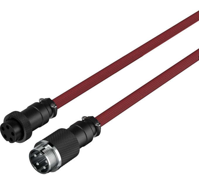 HyperX Кабель HyperX USB-A – USB-C, спіральний, 1.37 м Red/Black (6J677AA)
