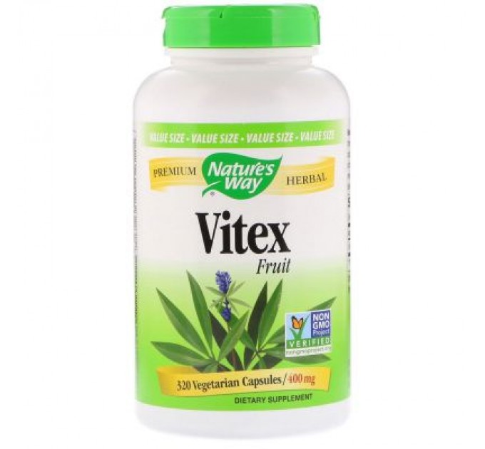 Трави Nature's Way Вітекс, Vitex Fruit, 400 mg, 100 капсул (NWY-11923)