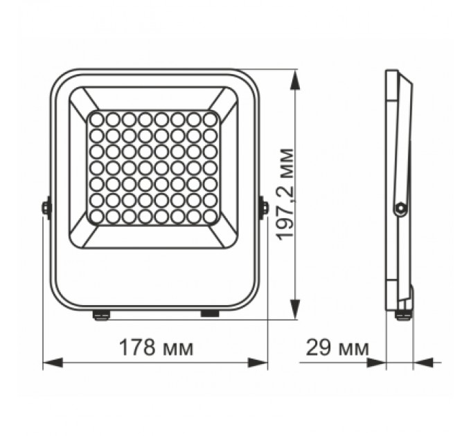 Videx Прожектор Videx LED PREMIUM VIDEX F2 30W 5000K (VL-F2-305G)