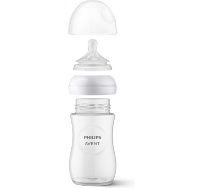 Philips AVENT Соска Philips AVENT Natural силіконова, Природний потік, 6 міс+, 2 ш (SCY966/02)