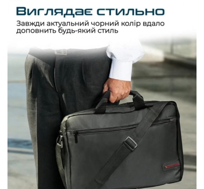 Promate Сумка для ноутбука Promate 15.6" Gear-MB black (gear-mb.black)