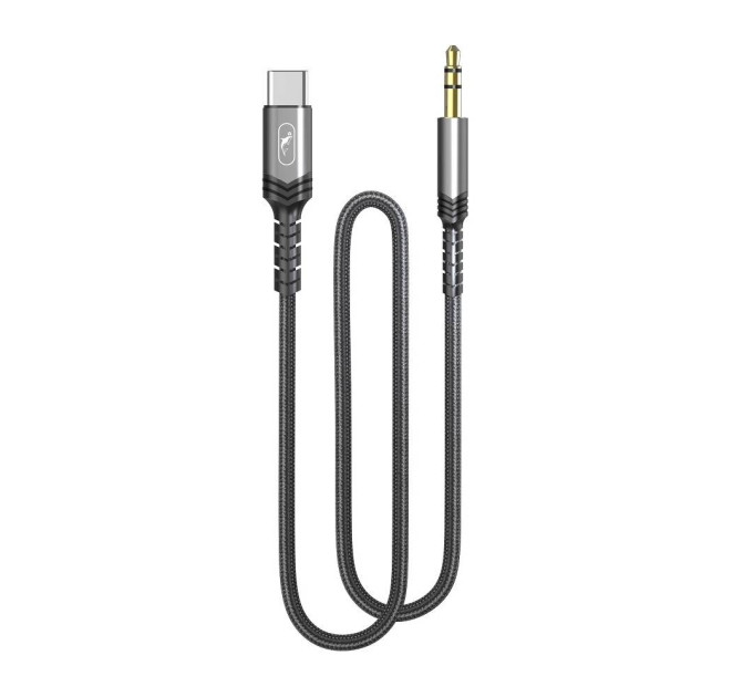 SkyDolphin Аудіо-кабель SkyDolphin SR29 3.5 мм - USB Type-C (M/M), 1 м, Black (SDAUX-000076)